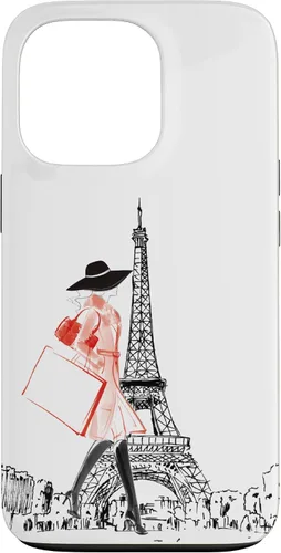 Vista 10 de Vintage Paris Woman - Funda de la Torre Eiffel para iPhone 17