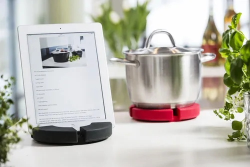 Vista 6 de Sagaform Cook n Read - Salvamanteles y soporte para tabletas, color negro