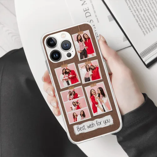 Vista 3 de CUBICER Funda personalizada para teléfono, fundas protectoras de pantalla con texto personalizado, regalos de cumpleaños para mujeres, hombres