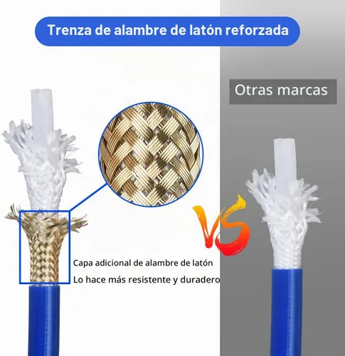 Vista 5 de FUNTECK Kit de pistola y manguera sin aire con poste de extensión de 8 pulgadas, incluye protector de punta y punta 517, 3600 PSI