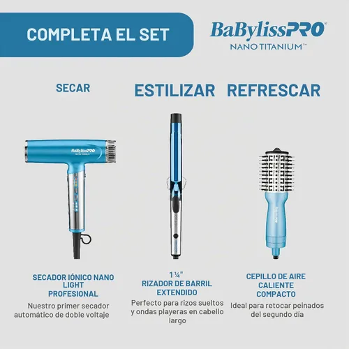 Vista 9 de BaBylissPRO Plancha plana ultrafina de 1 pulgada, plancha para el cabello, platos más cortos