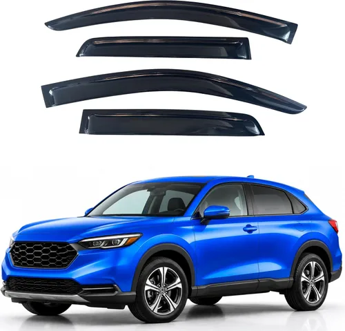 Vista 286 de IG - Visera para ventana para Ford Bronco y F150-F350 1980-1996, deflector lateral tipo cinta adhesiva, resistente, contra lluvia y viento