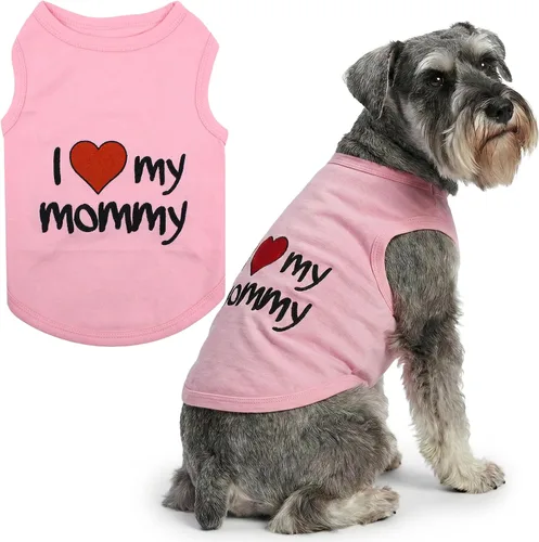 Vista 46 de Parisian Pet - Camiseta para perros y gatos, con texto en inglés Daddy's Girl, 2XS