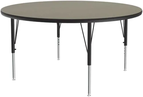 Vista 78 de Correll - Mesa rectangular de actividades para el aula de 24 x 36 pulgadas, altura ajustable (19-29 pulgadas), parte superior de nogal colonial