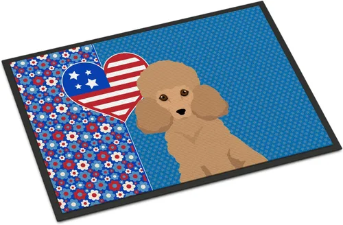 Vista 98 de Caroline's Treasures WDK5119JMAT Airedale Terrier USA - Tapete para interiores o exteriores, 24 x 36 pulgadas, tapete para puerta delantera