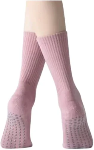 Vista 2 de Pilates Yoga Barre Grip Calcetines Crew para mujer