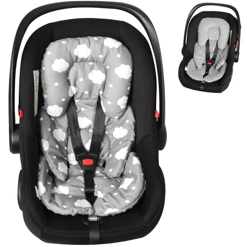Vista 9 de Cojines de apoyo infantil, inserción para asientos de coche, cojines de cochecito, negro