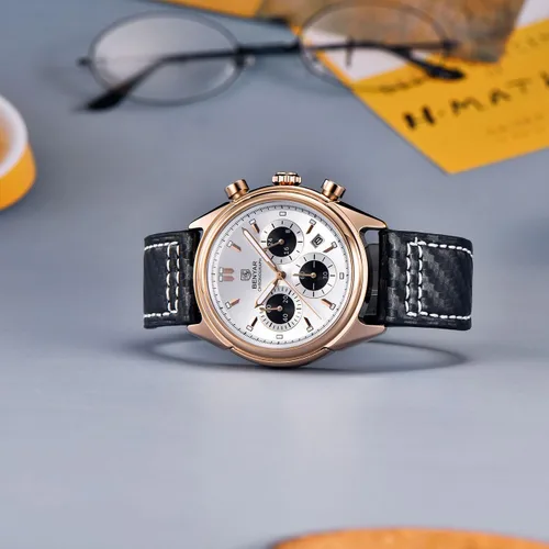 Vista 3 de BENYAR Men's Analog Chronograph Watch, Quartz Wrist Watch for Men with Leather Strap BY5195