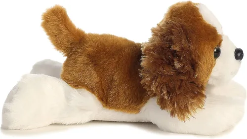 Vista 3 de Aurora® Adorable Mini Flopsie™ Charles™ Animal de peluche, facilidad juguetona, compañeros atemporales, color marrón, 8 pulgadas