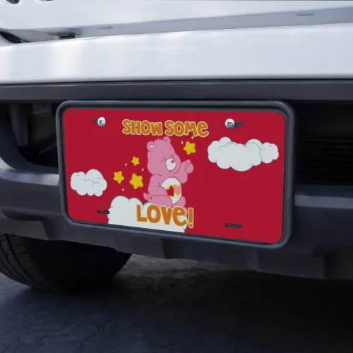 Vista 3 de GRAPHICS & MORE Care Bears Love-A-Lot Bear - Placa de metal para tocador