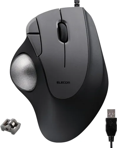 Vista 17 de ELECOM Diseño de comodidad ergonómica Trackball IST Inalámbrico 2.4GHz Conectar, Seguimiento súper suave con rodamiento de bolas rodantes, Bola