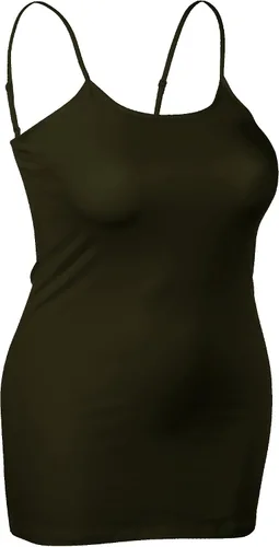 Vista 24 de Emmalise Camisola larga casual básica para mujer, con tirantes ajustables, top en capas