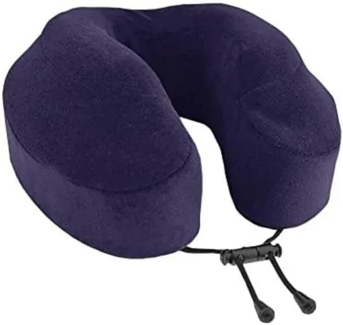 Vista 7 de Cabeau Almohada cervical para viajes en avión – Evolution Classic – Diseño en forma de U de espuma viscoelástica – Apoyo para dormir con cierre