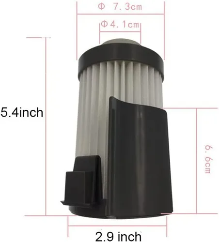 Vista 5 de Filtro de vacío de repuesto DCF-10 DCF-14 para montantes Eureka Optima 430 series 431 431BX 431F 431A 431AX 431AXZ 431B paquete de 3