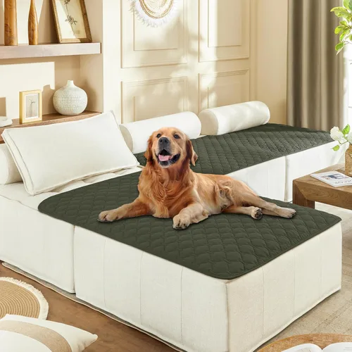 Vista 99 de gogobunny Manta para mascotas 3 veces más resistente, impermeable y a prueba de arañazos; protector de muebles reversible para perros y gatos, funda