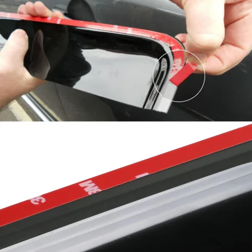 Vista 8 de Viseras laterales para ventana lateral, protectores de lluvia, deflectores de ventilación para Ford F150 Crew Cab 2015-2025, F250 F350 SuperDuty