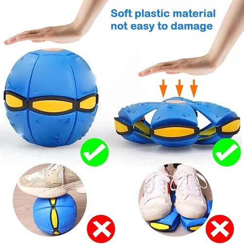 Vista 5 de Gcvsdoa - Bola mágica, bola emergente, bola mágica que rebota, bolas rebotadoras para niños, platillo volador mágico, bolas rebotantes, interacción