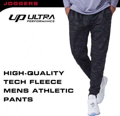 Vista 4 de Ultra Performance 3 Pack Mens Joggers Mens Athletic Sweatpants with Pockets for Men, Small - 3X