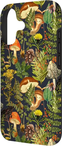 Vista 2 de Mushroom Woodland Scene elderberries Fungi Nature Shrooms Case for iPhone 17
