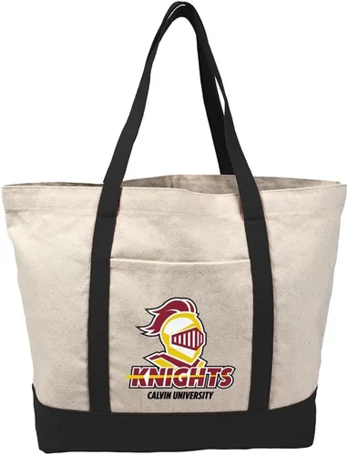 Vista 259 de Campus Lab Bolsa de lona con logotipo primario colegiado con bolsillo externo, bolsa de hombro reutilizable para ir de compras, playa Águilas A&m