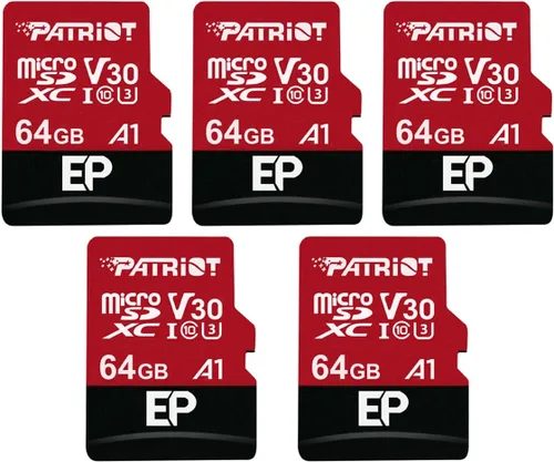 Vista 7 de Patriot Memory Tarjeta Micro SD A1 / V30 de 64 GB para teléfonos y tabletas Android, grabación de video 4K - PEF64GEP31MCX