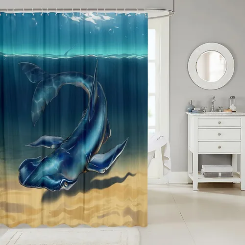 Vista 122 de Feelyou Cortina de ducha con diseño de gato para decoración de baño, bonita cortina de baño para puestos de bañeras, accesorios de baño divertidos