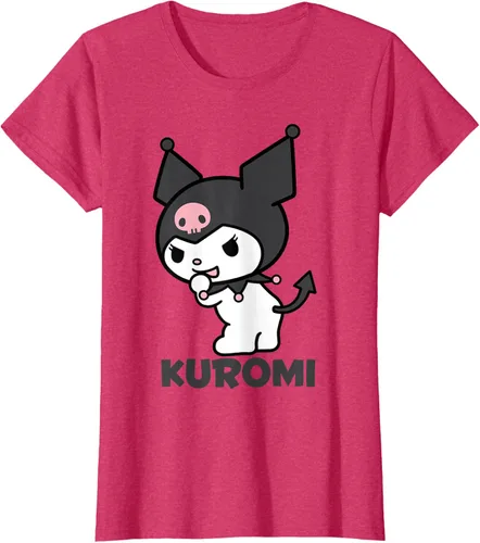 Vista 6 de Sanrio Kuromi - Camiseta con logotipo en la parte trasera Gris Oscuro