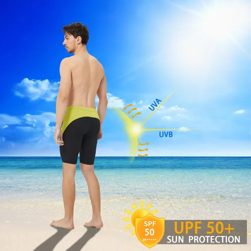 Vista 67 de Traje de baño deportivo competitivo para hombre, traje de entrenamiento de resistencia de carreras, pantalones cortos de natación de secado rápido