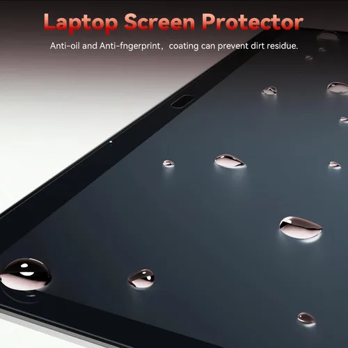 Vista 4 de Mamol Paquete de 2 protectores de pantalla anti luz azul para MacBook Air de 13 pulgadas (2018-2021, M1) / Macbook Pro de 13 pulgadas