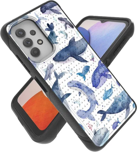 Vista 11 de Funda para Samsung A32 5G, Galalxy A32 5G, resistente a prueba de golpes, policarbonato duro + funda protectora de silicona suave TPU flexible