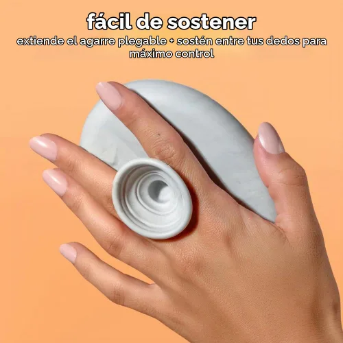 Vista 5 de Real Techniques Miracle Brush - Paleta limpiadora de brochas de maquillaje para limpieza profunda, uso con champú de brochas de maquillaje, crestas