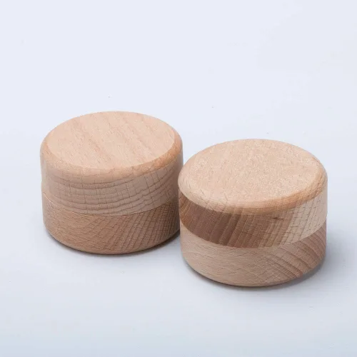 Vista 8 de Vctitil Caja de almacenamiento Redonda de madera Mini caja de madera redonda, Mini caja de madera de almacenamiento, Caja de madera