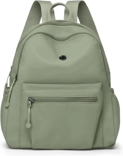 Vista 23 de Tanweibago Mini mochilas de nailon para mujer, mochilas pequeñas de 11L para mujer, mochila ligera casual para mujer, mochila de viaje de compras