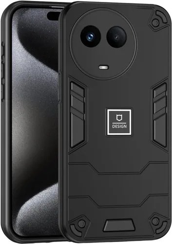 Vista 141 de Funda compatible con Redmi A1, compatible con Redmi A2 2 en 1 [PC dura + TPU], funda de teléfono negra