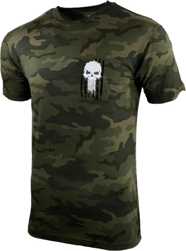Vista 8 de Howitzer Style Camiseta para hombre Skull Freedom Flag Military Grunt MFG