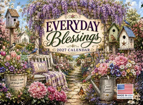 Vista 7 de Calendario cristiano 2027 con escritura bíblica religiosa, calendario mensual de pared, 12 meses Citas de la Biblia