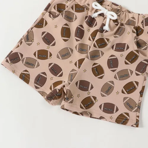 Vista 7 de Omkzanbi Conjunto de fútbol para niños pequeños y bebés, camiseta neutra para el día del partido, pantalones cortos de fútbol, conjunto de temporada