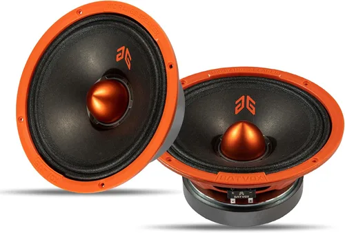 Vista 13 de MX40P1 Altavoz de Rango Medio de 4 Pulgadas 120 Vatios 4 Ohmios Tapa Antipolvo Roja, Altavoces de Audio de Calidad Premium para Puerta de Automóvil