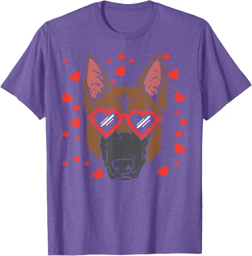 Vista 6 de Camiseta de regalo para perro con cara de pastor alemán, Negro, S