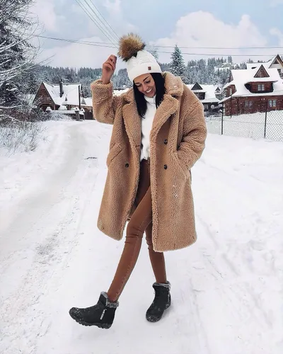 Vista 6 de SHIBEVER Botas de nieve de invierno para mujer botas cálidas con forro de piel impermeable para caminar al aire libre, cómodas botas de tobillo
