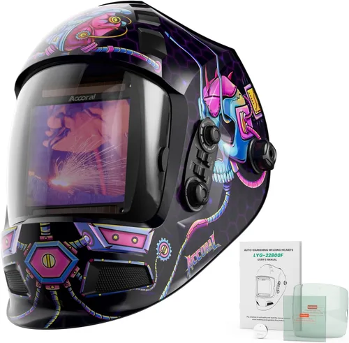Vista 12 de Casco de soldadura con oscurecimiento automático, color verdadero, sombra 4/9-13