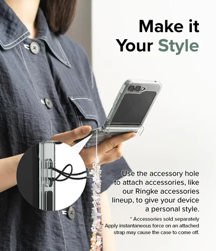 Vista 7 de Ringke Bisagra delgada magnética [compatible con MagSafe] diseñada para Samsung Galaxy Z Flip 5, protección de bisagra antiamarilleo, resistente