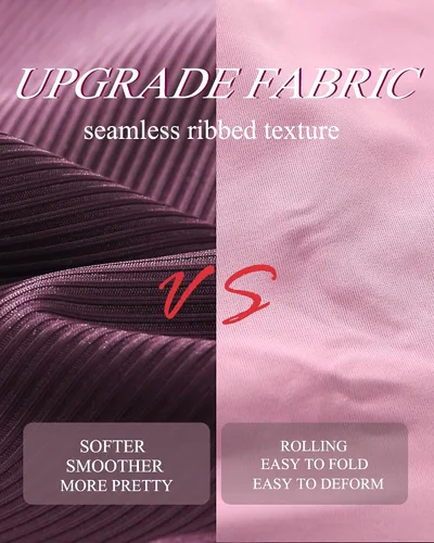 Vista 2 de FINETOO Tangas sin costuras para mujer tangas invisibles suaves acanaladas ropa interior sexy para mujer paquete de 6 XS-XL