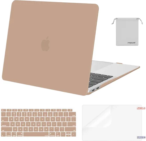 Vista 30 de MOSISO - Funda rígida y de plástico compatible con MacBook Air de 13 pulgadas versión 2022, 2021-2018, A2337 M1 A2179 A1932; con cubierta