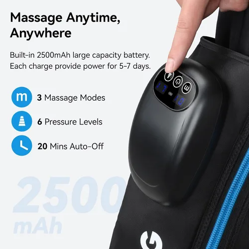 Vista 4 de FIT KING - Masajeador de piernas de compresión de aire, sistema