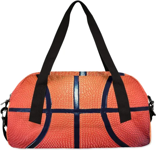 Vista 5 de Bolsa de lona para niños, bolsa de gimnasio deportiva para niños, niñas y adolescentes, bolsa de mano para el fin de semana, bolsa de viaje