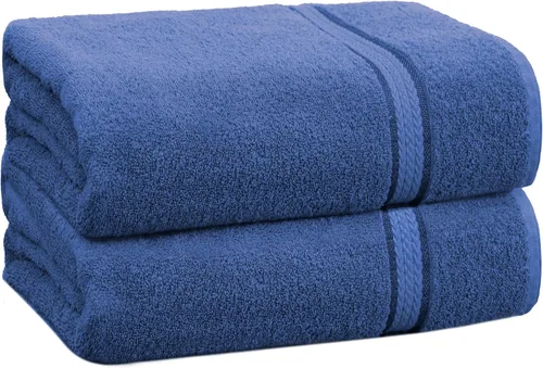 Vista 33 de Cotton Craft colección juego de 2 piezas ultra suaves, tamaño grande, 100% algodón, toalla de baño Oversized 35x70 inches Black Bath Sheet Towel