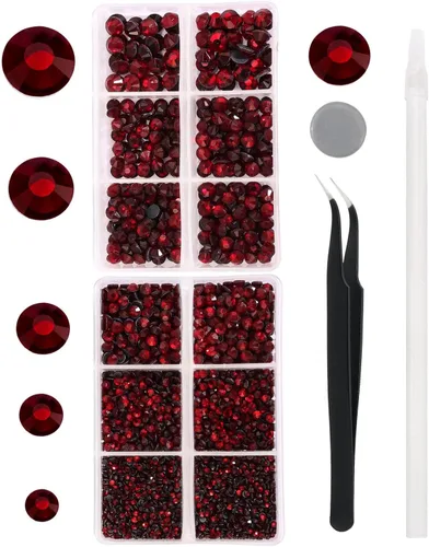 Vista 7 de 6796PCS Diamantes de Imitación Termoadhesivos de Aguamarina Piedras de Cristal de Vidrio para Tela Ropa Camisas Brillantes Parte Trasera Plana