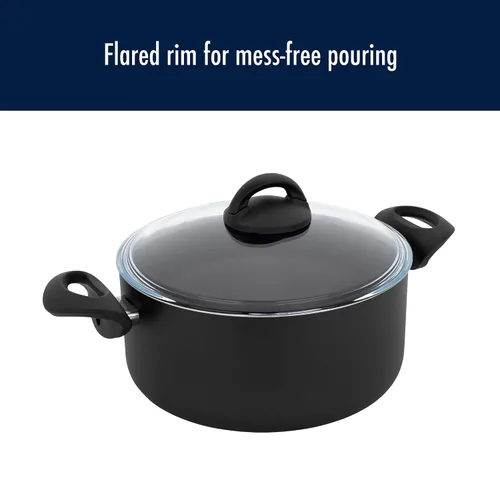 Vista 8 de Henckels Everlift - Juego de utensilios de cocina antiadherentes de 10 piezas, fabricado en Italia, revestimiento duradero de 3 capas, aluminio