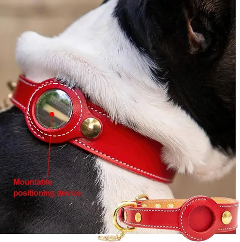 Vista 5 de Collar de perro, soporte para collar de perro AirTag, collar de perro impermeable con AirTag, collar de perro rastreador GPS para perros pequeños